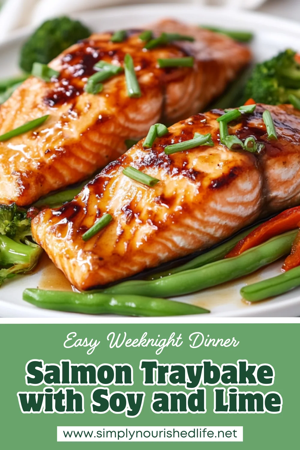 Salmon Traybake With Soy And Lime: Quick, Healthy, Delicious 1 Salmon Traybake With Soy And Lime