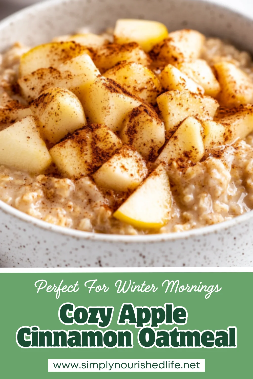 Apple Cinnamon Oatmeal: Healthy &Amp; Delicious Stovetop Recipe 1 Apple Cinnamon Oatmeal