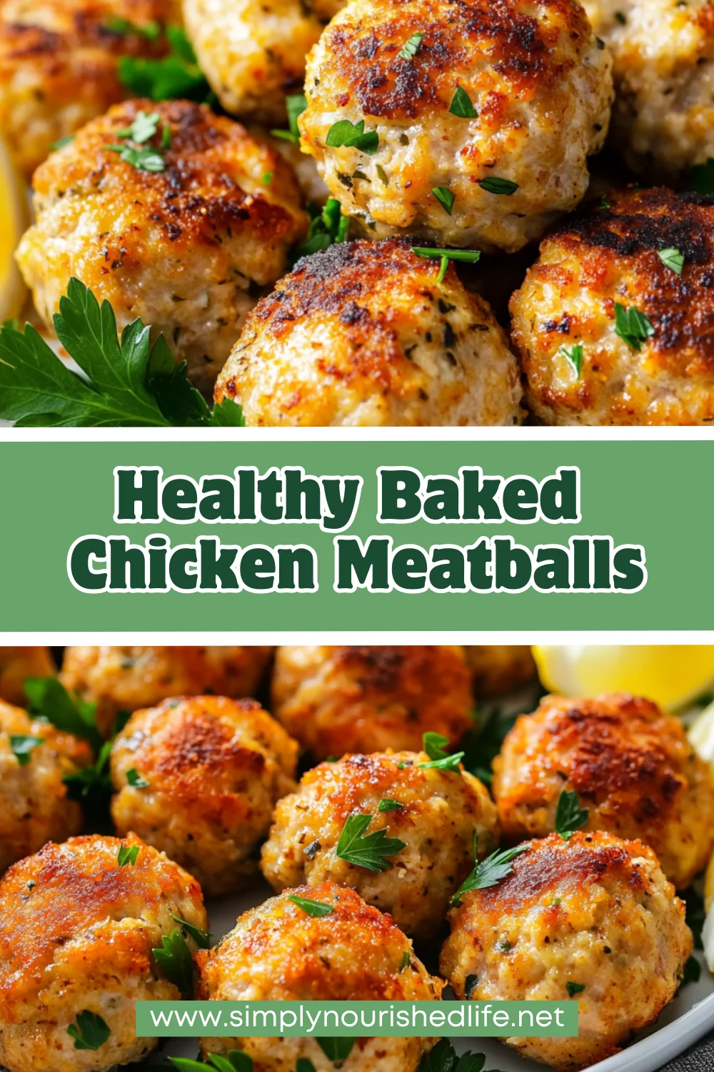 Baked Chicken Meatballs