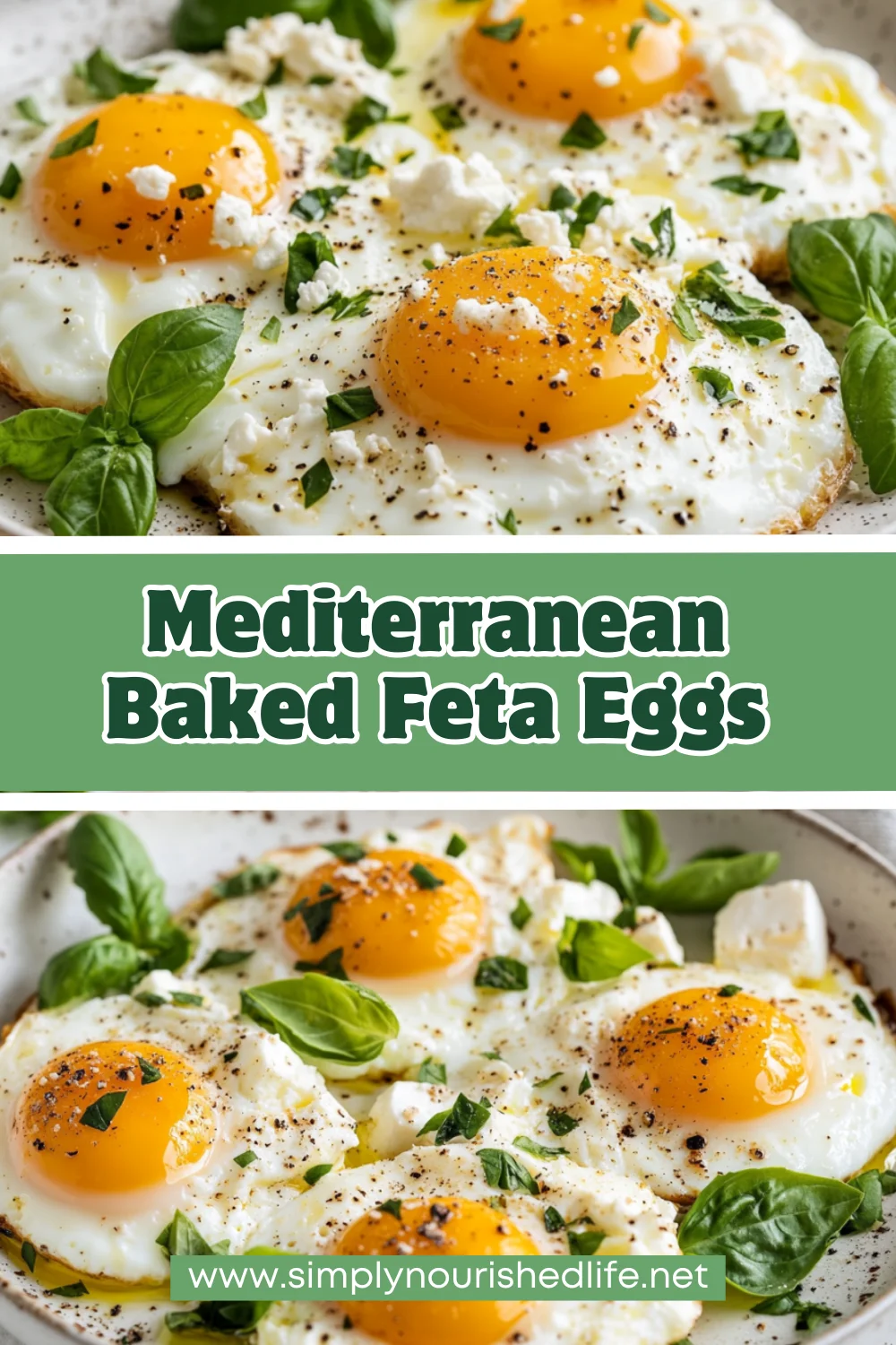 Easy Baked Feta Eggs: A Healthy Mediterranean Breakfast 1 Baked Feta Eggs