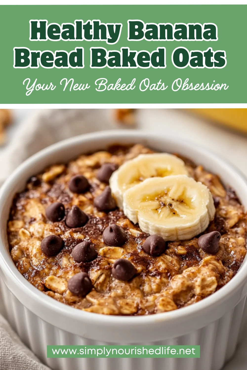 Banana Bread Baked Oats