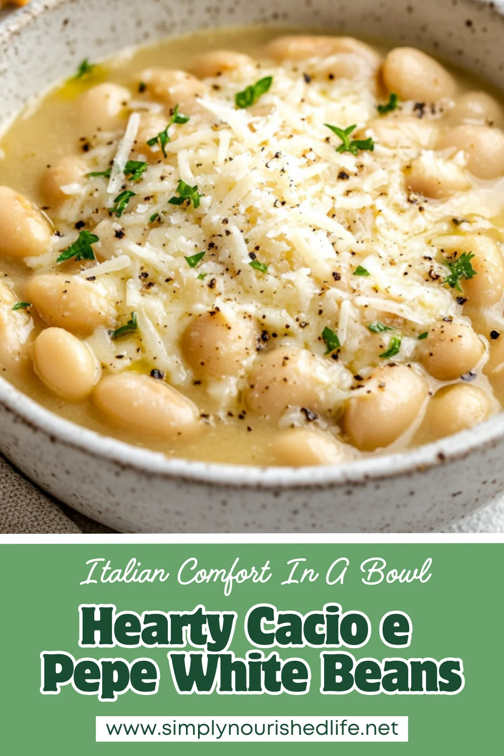 Deliciously Creamy Cacio E Pepe White Beans In Just 15 Minutes 1 Cacio E Pepe White Beans