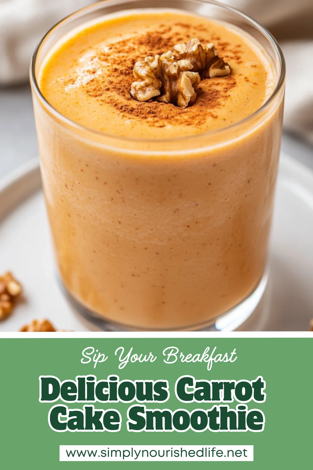Carrot Cake Smoothie: A Healthy And Delicious Breakfast Treat 1 Carrot Cake Smoothie