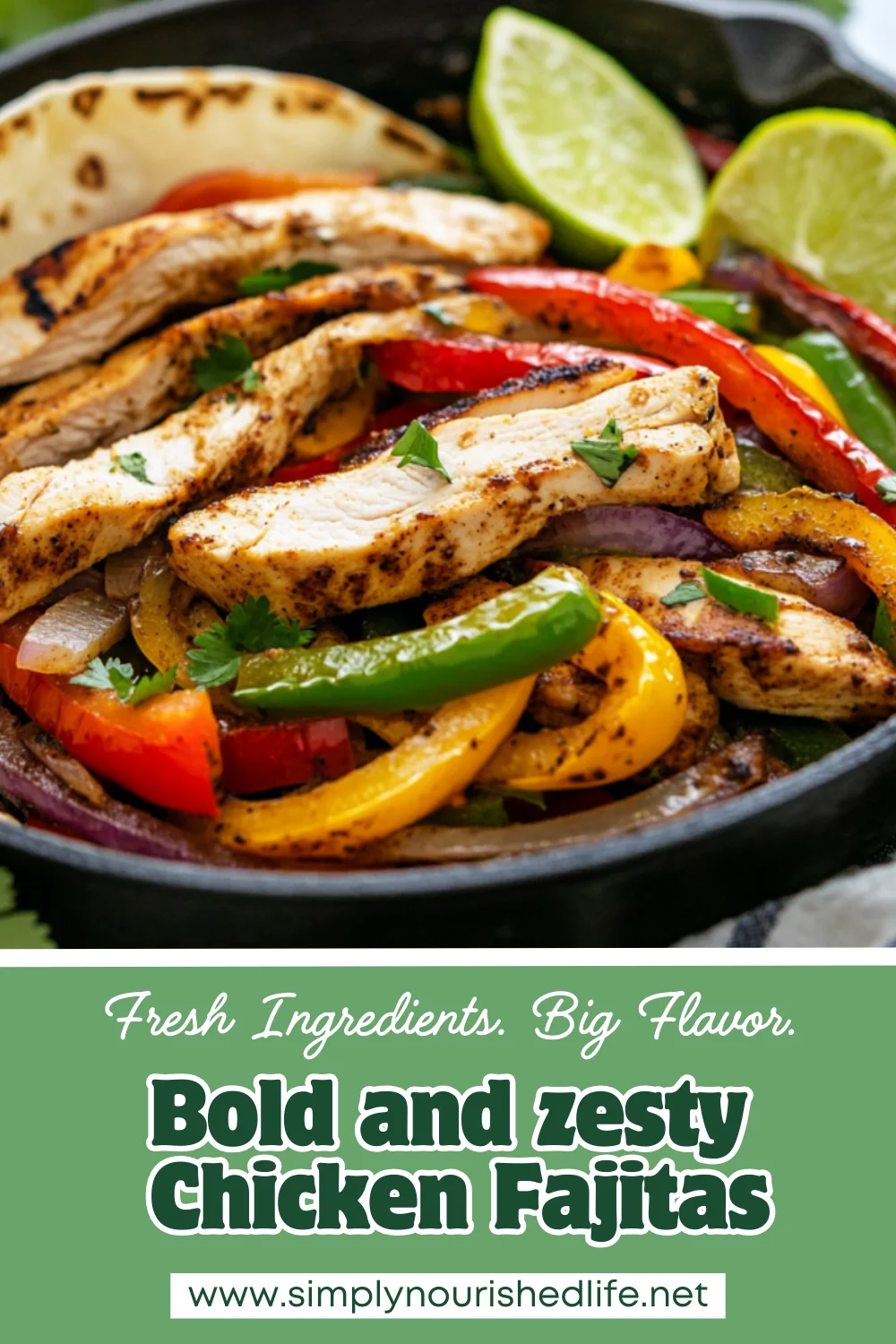 Healthy Chicken Fajitas Recipe - Easy And Flavorful Dinner 1 Chicken Fajitas