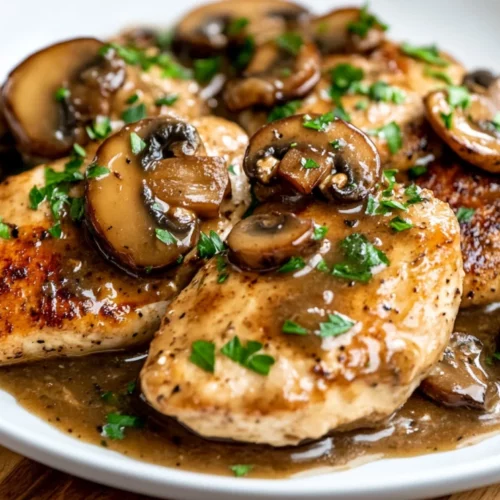 Chicken Marsala Recipe: Easy, Healthy, And Delicious 2 Chicken Marsala On A White Plate Topped With Mushrooms And Parsley In A Creamy Sauce