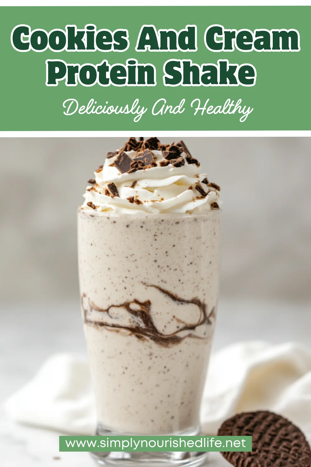Creamy And Healthy Cookies And Cream Protein Shake Recipe 1 Cookies And Cream Protein Shake