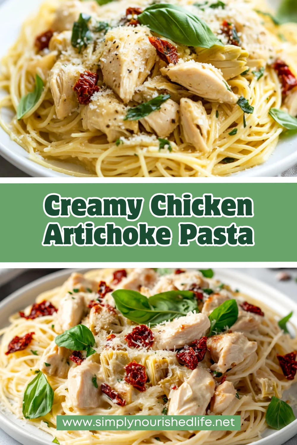 Creamy Chicken Artichoke Pasta