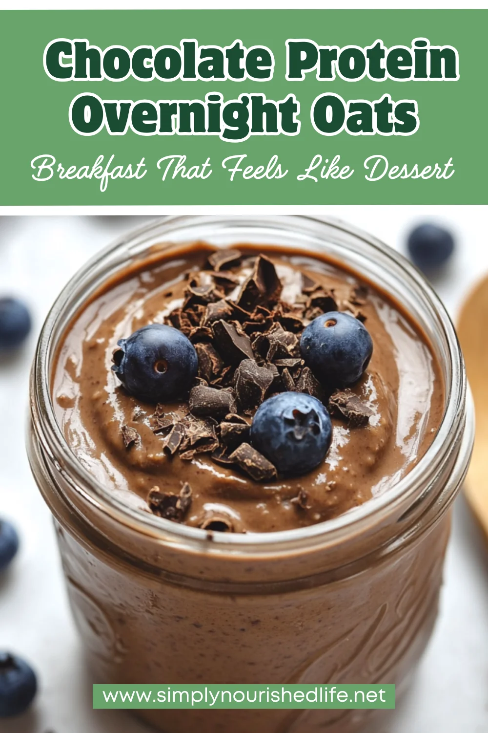 Creamy Chocolate Protein Overnight Oats - A Healthy, Quick Breakfast 1 Creamy Chocolate Protein Overnight Oats
