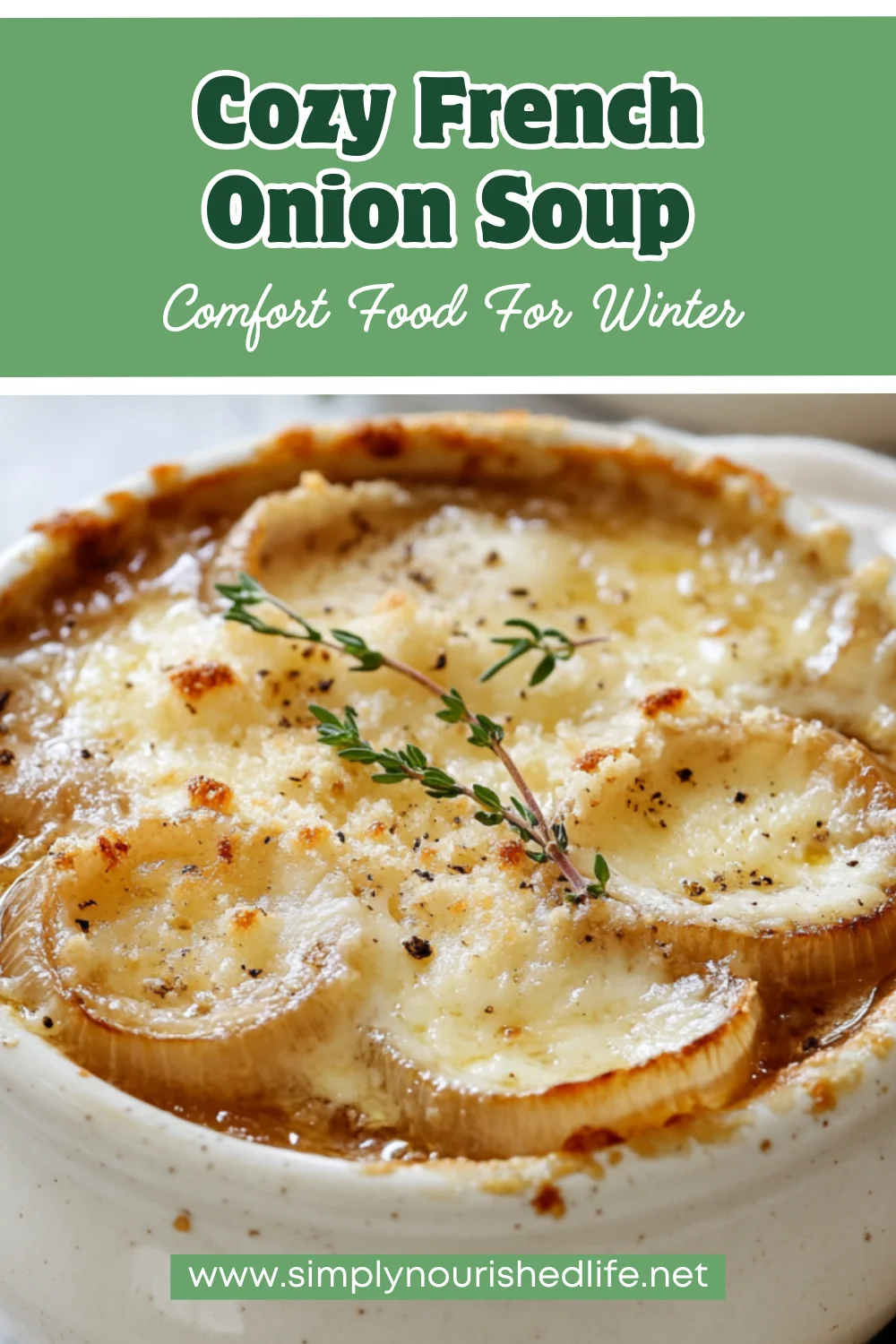 French Onion Soup Melting Onions