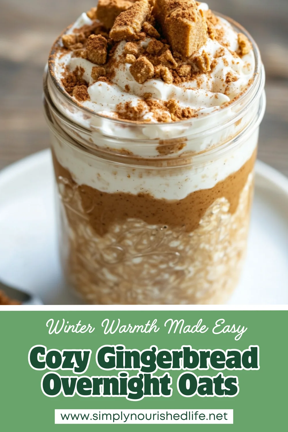 Gingerbread Overnight Oats: A Healthy Breakfast Packed With Flavor 1 Gingerbread Overnight Oats