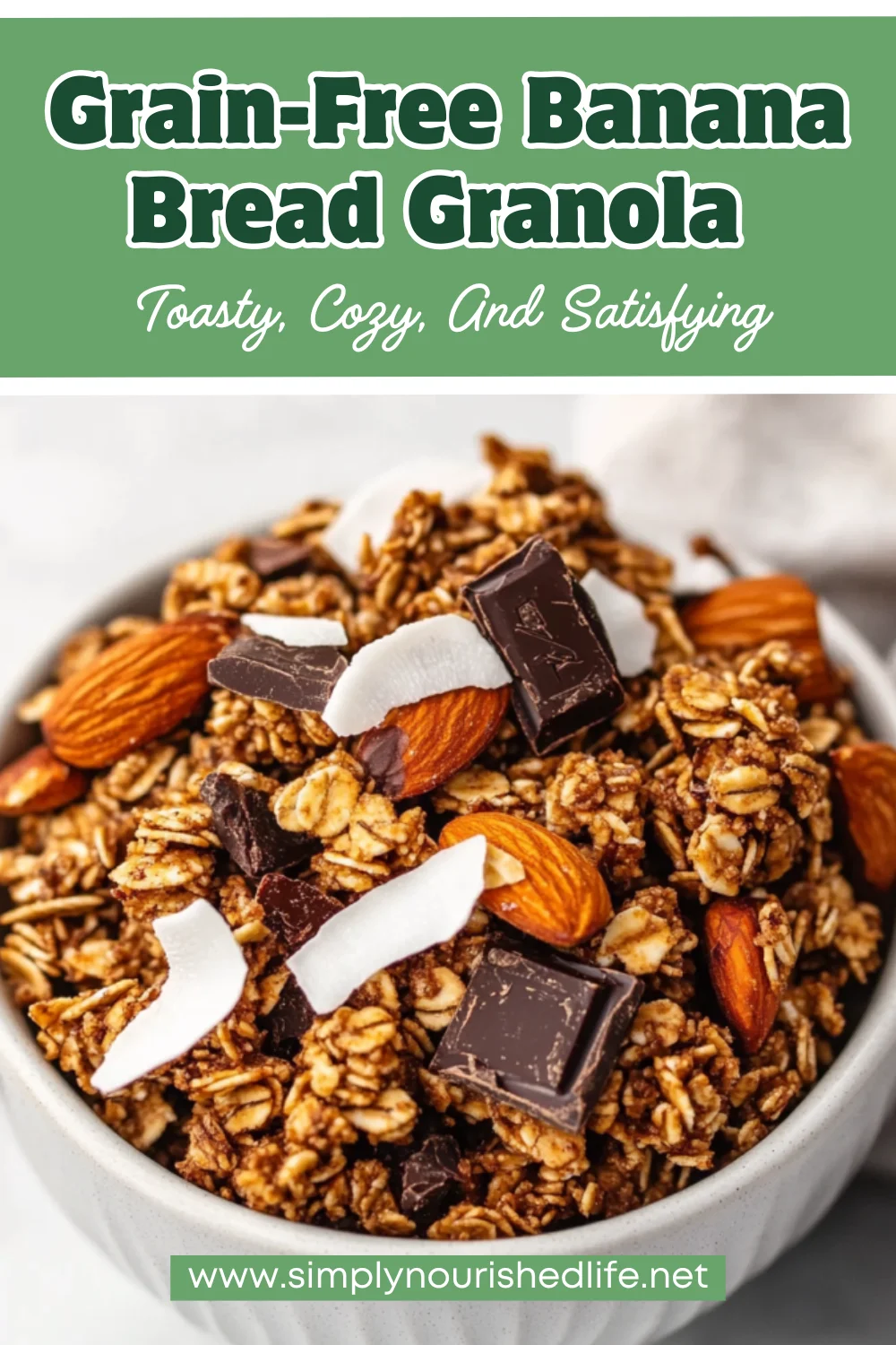 Grain-Free Banana Bread Granola Recipe With Healthy Clusters 1 Grain-Free Banana Bread Granola