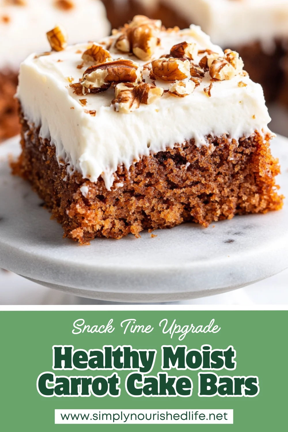 Healthy Carrot Cake Bars