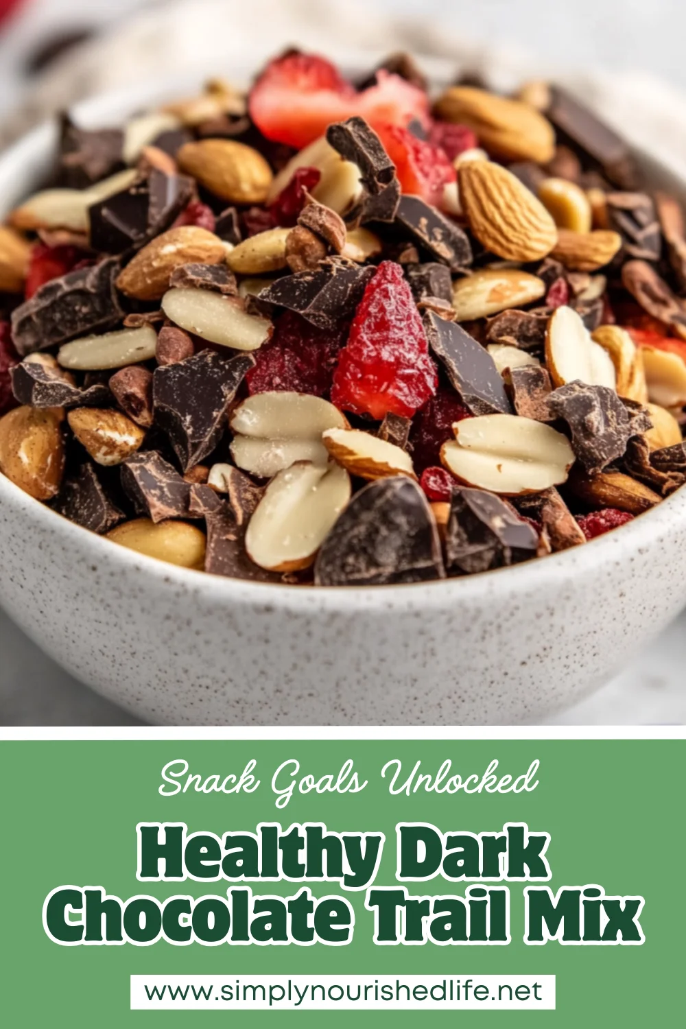 Healthy Dark Chocolate Trail Mix