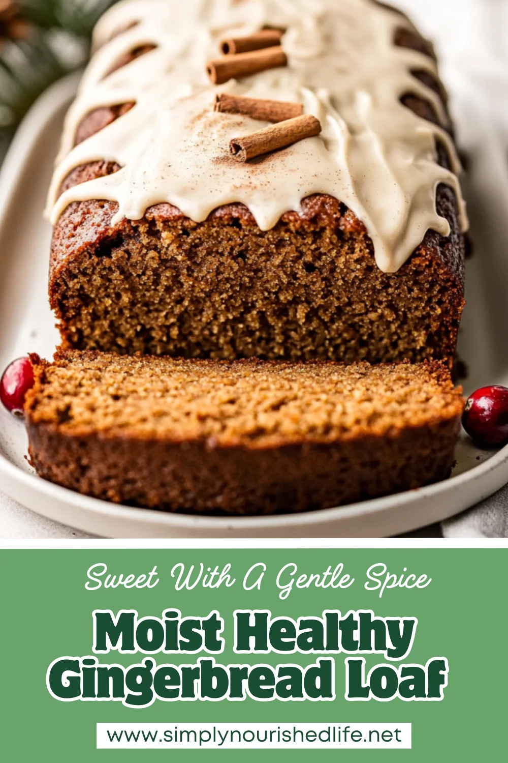 Healthy Gingerbread Loaf