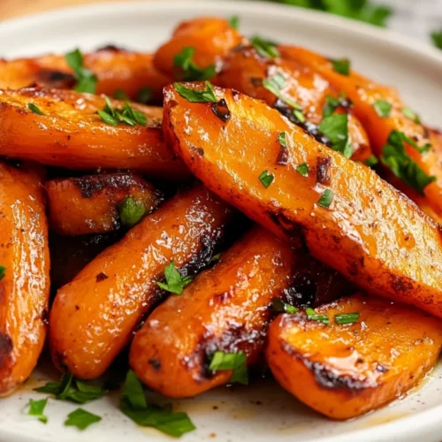 Honey Glazed Carrots: Irresistibly Sweet And Healthy Side Dish 2 Honey Glazed Carrots Served On A White Plate, Garnished With Parsley And Showcasing Caramelized Edges