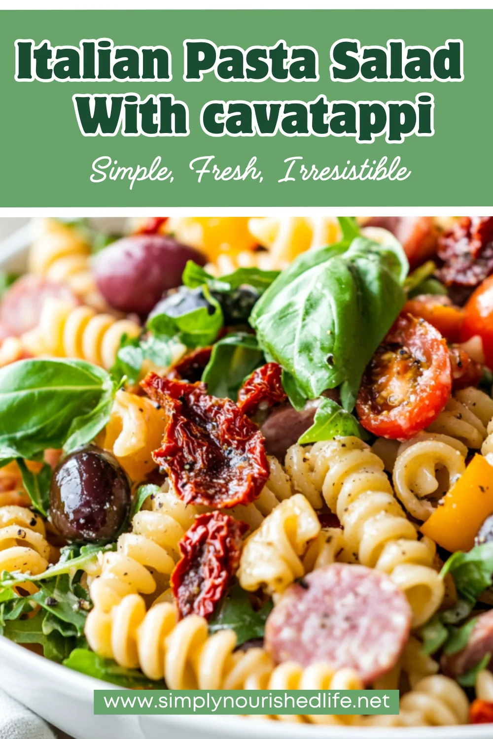 Italian Pasta Salad With Cavatappi: A Healthy &Amp; Flavorful Recipe 1 Italian Pasta Salad With Cavatappi