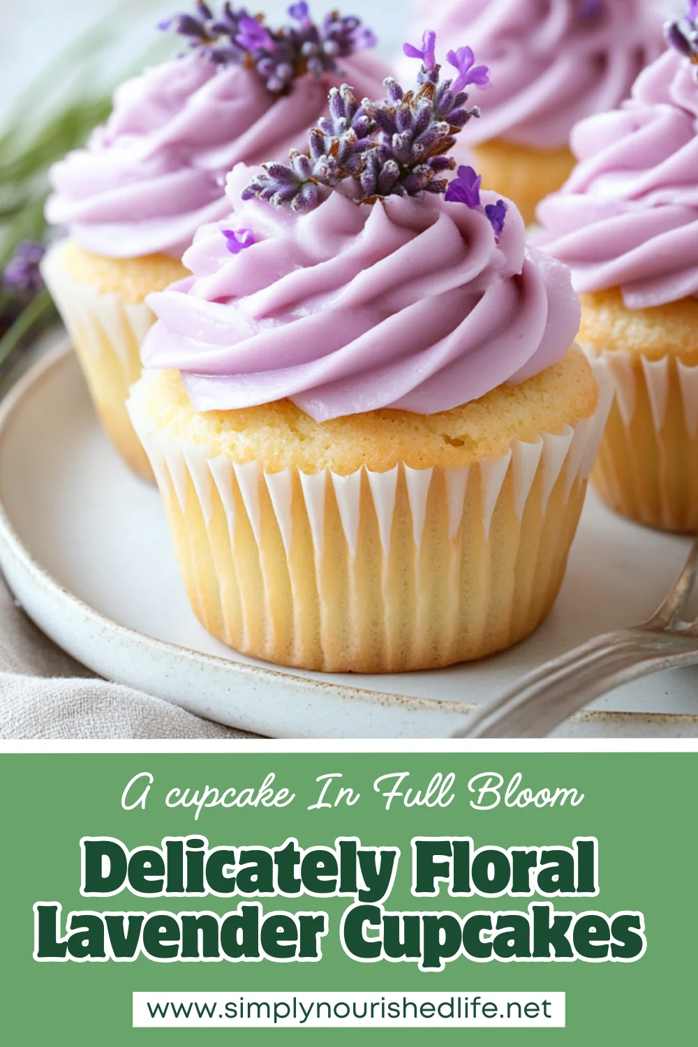Lavender Cupcakes: Easy Homemade Dessert With Sugared Lavender 1 Lavender Cupcakes