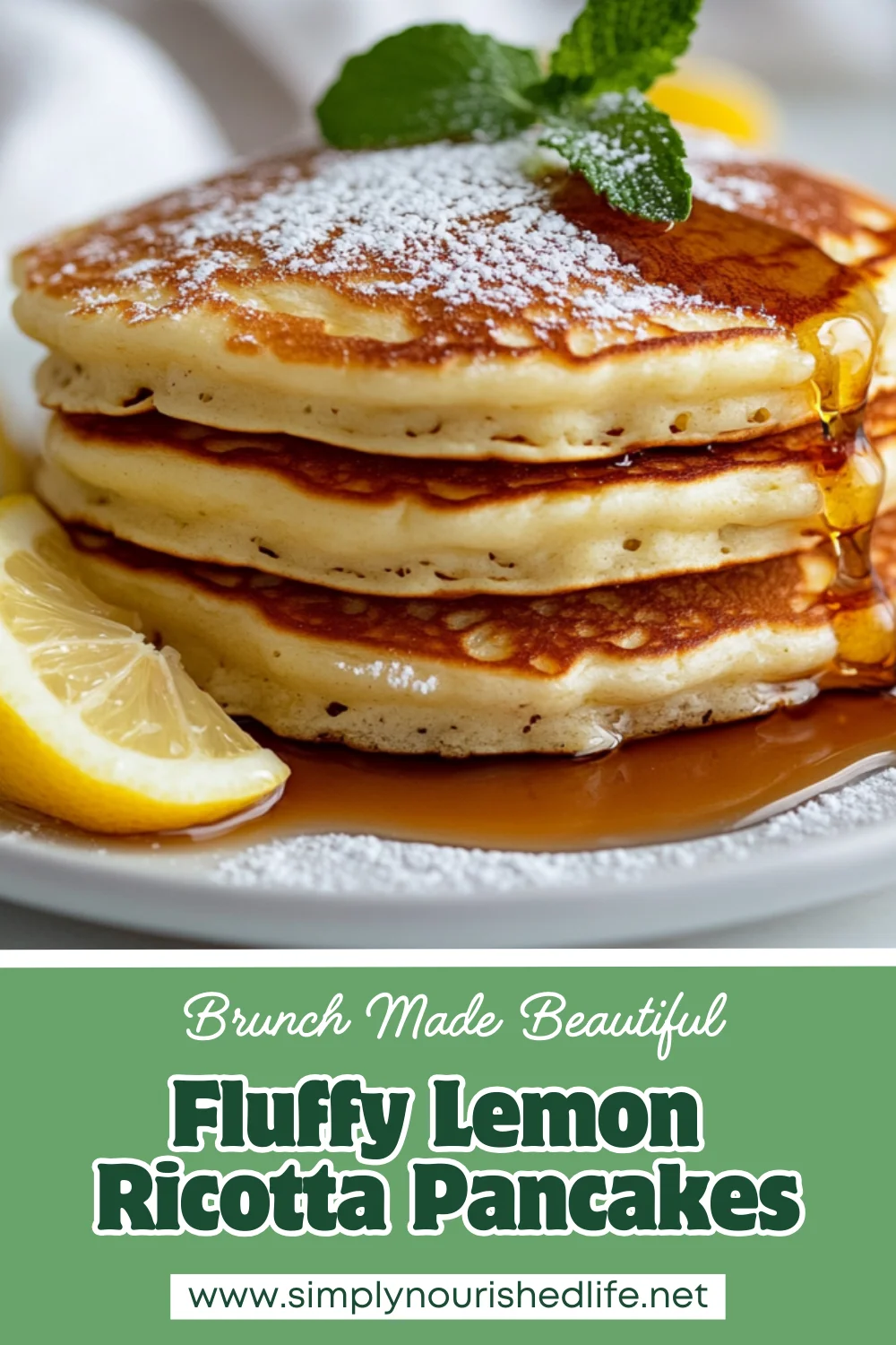 Fluffy Lemon Ricotta Pancakes: The Best Healthy Breakfast Recipe 1 Lemon Ricotta Pancakes