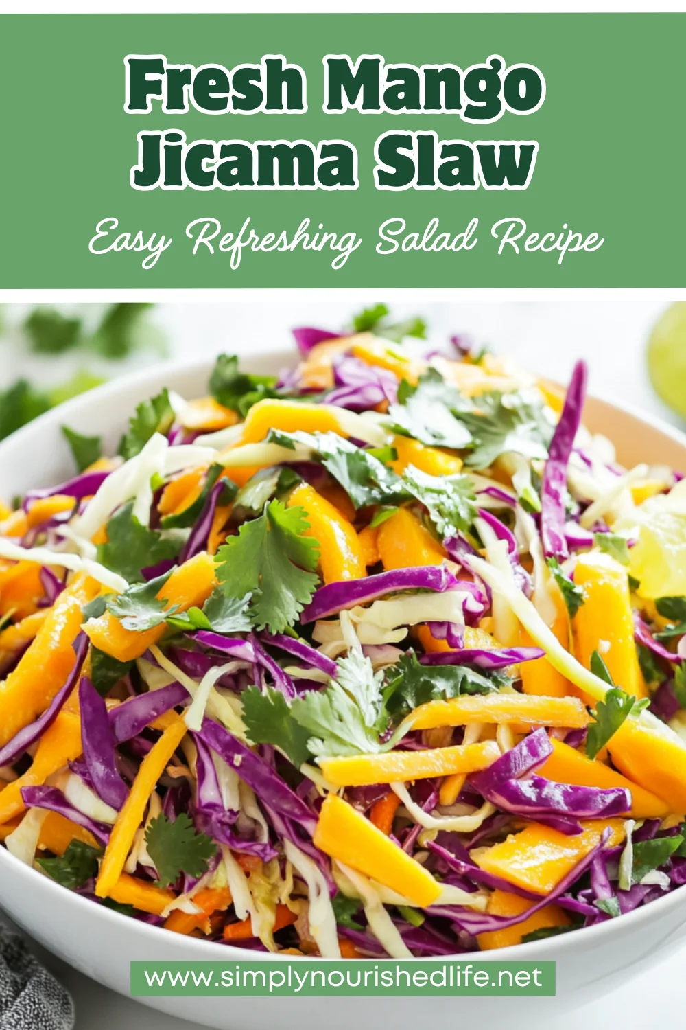 Mango Jicama Slaw: A Healthy, Crunchy &Amp; Refreshing Salad Recipe 1 Mango Jicama Slaw