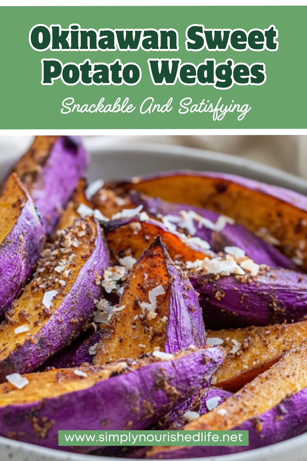 Okinawan Sweet Potato Wedges With Coconut Milk Sauce For A Healthy Twist 1 Okinawan Sweet Potato Wedges