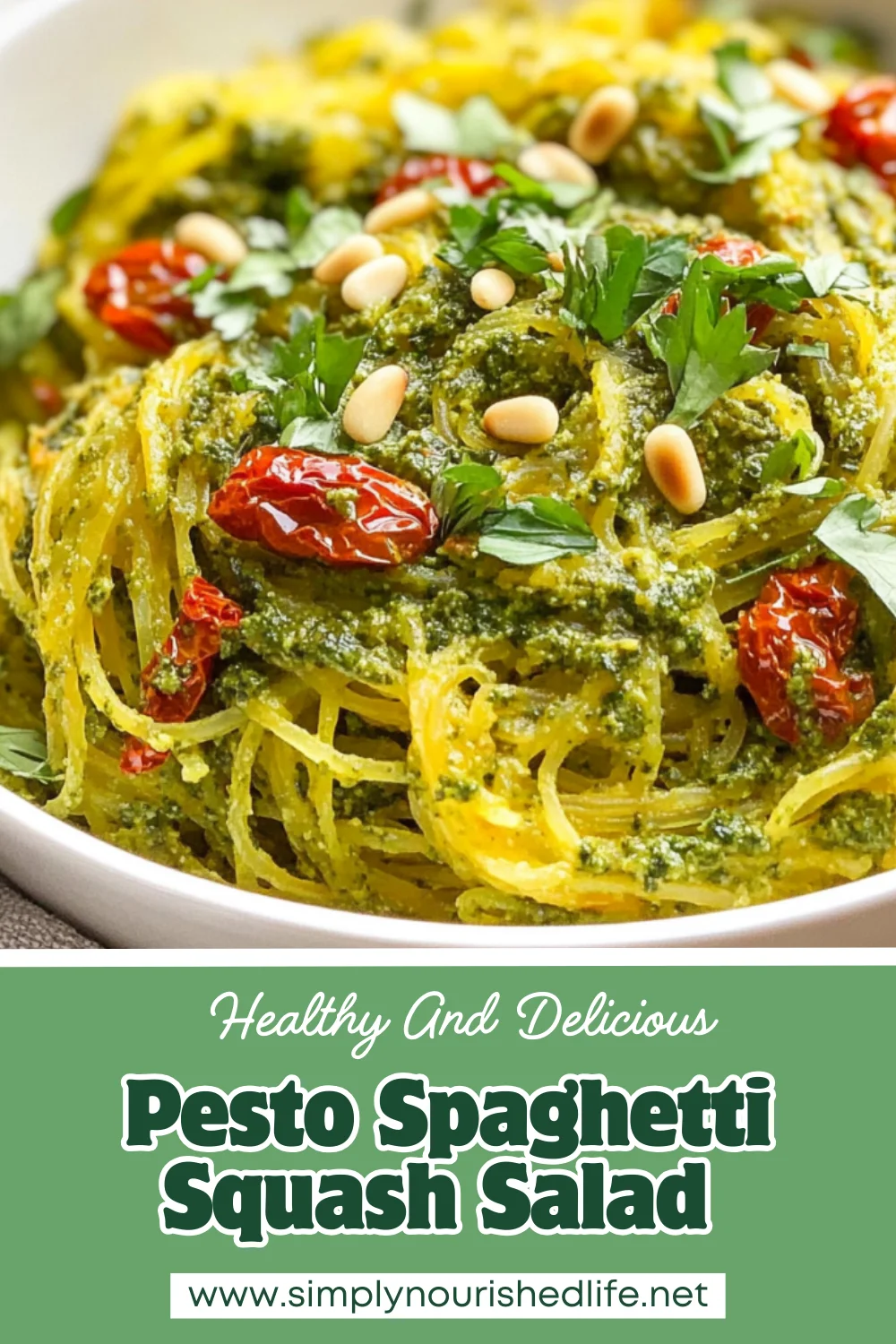 Pesto Spaghetti Squash Salad: A Healthy &Amp; Flavorful Dish 1 Pesto Spaghetti Squash Salad
