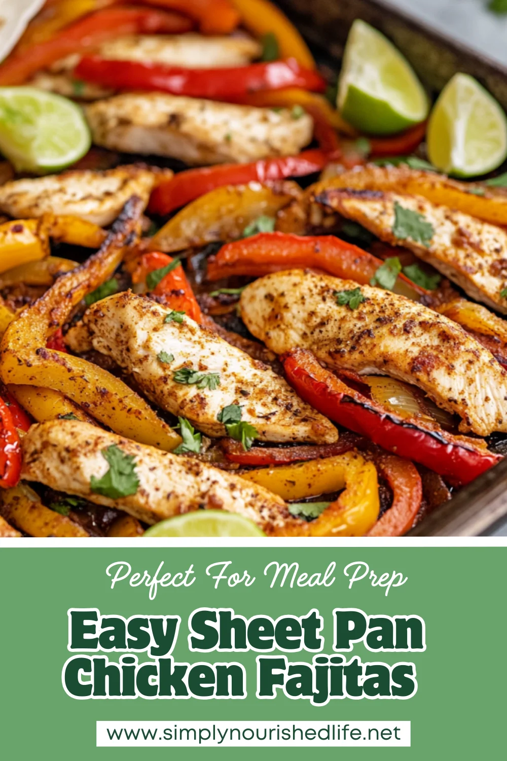Flavorful Sheet Pan Chicken Fajitas - Easy &Amp; Healthy Recipe 1 Sheet Pan Chicken Fajitas