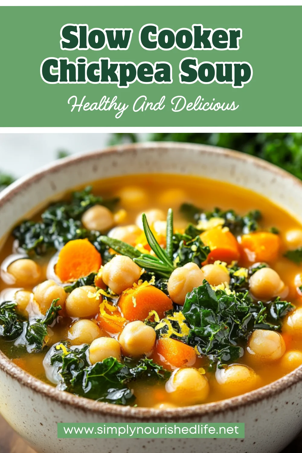 Slow Cooker Chickpea Soup: Comforting, Healthy &Amp; Easy Recipe 1 Slow Cooker Chickpea Soup