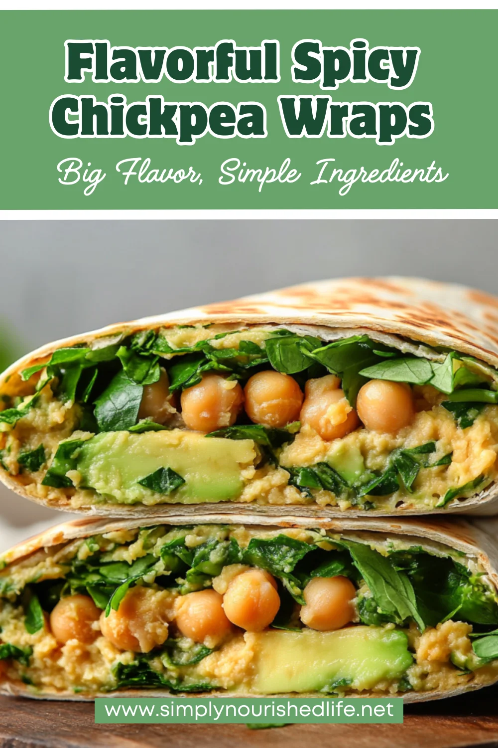 Spicy Chickpea Wraps