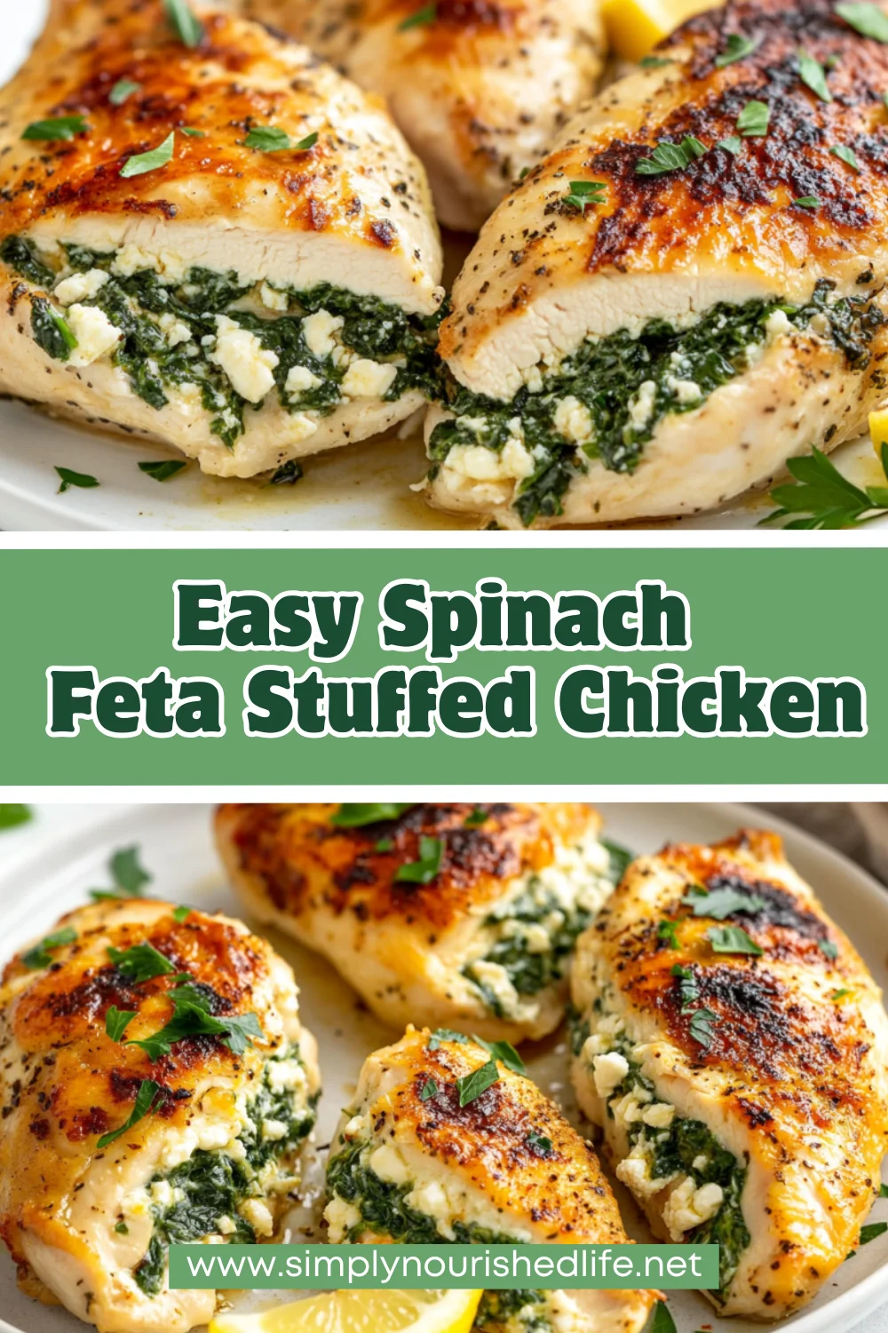 Spinach Feta Stuffed Chicken