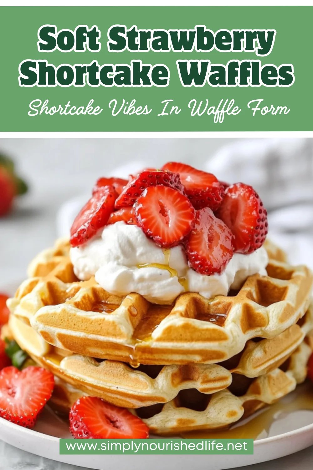 Strawberry Shortcake Waffles