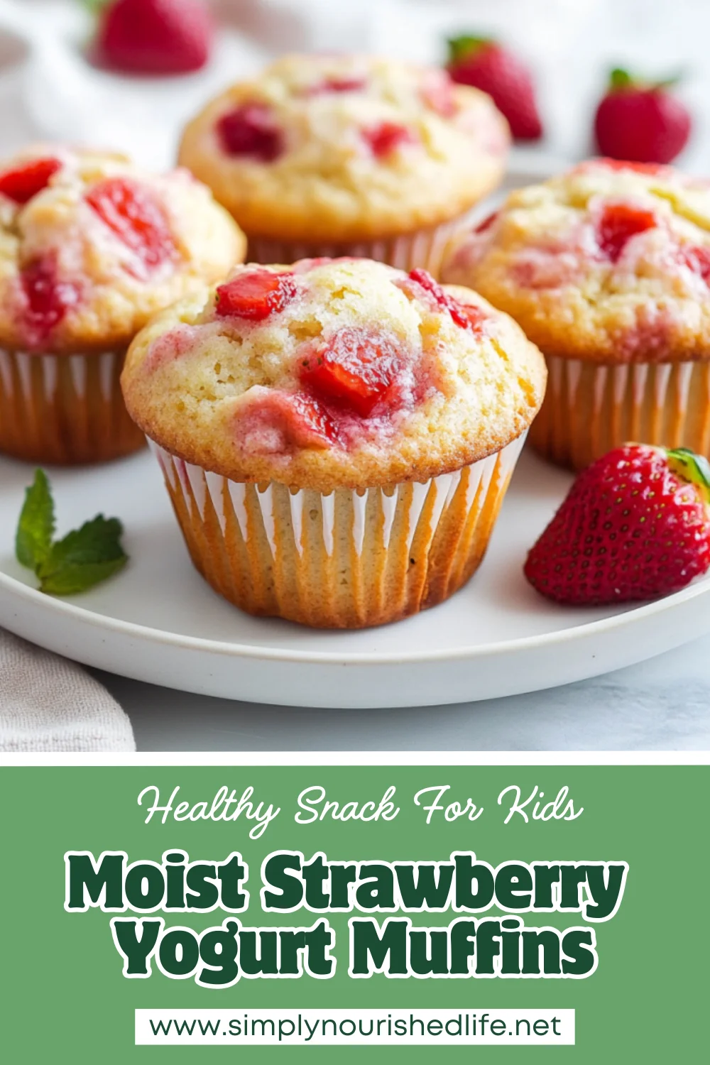 Strawberry Yogurt Muffins: Nutritious &Amp; Delicious In 30 Minutes 1 Strawberry Yogurt Muffins