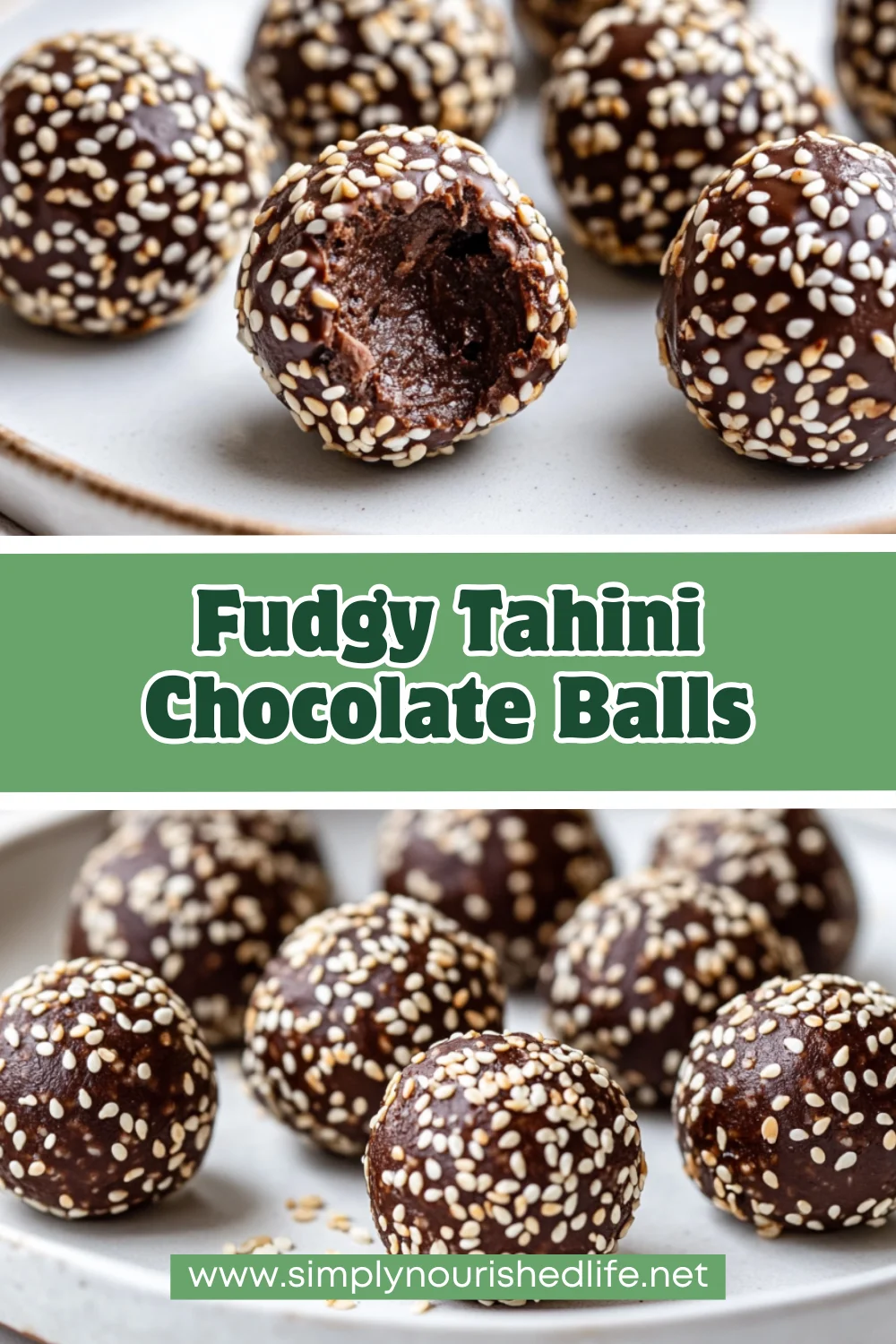 Tahini Chocolate Balls - Easy, No-Bake Healthy Treats 1 Tahini Chocolate Balls