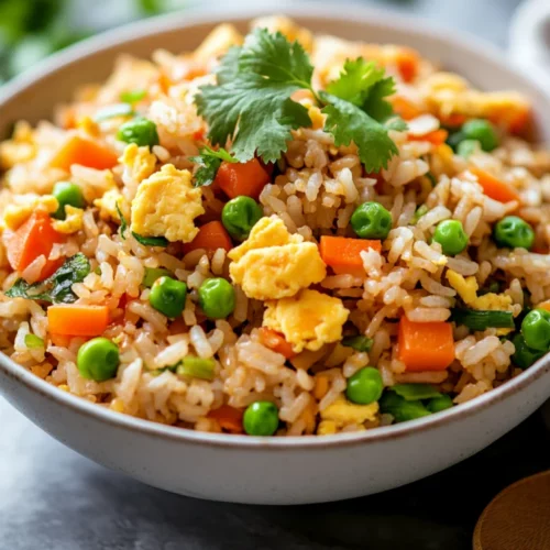 Vegetable Fried Rice With Extra Veggies: A Healthy, Flavor-Packed Dish 2 Bowl Of Vegetable Fried Rice With Extra Veggies Topped With Sliced Green Onions And Cilantro