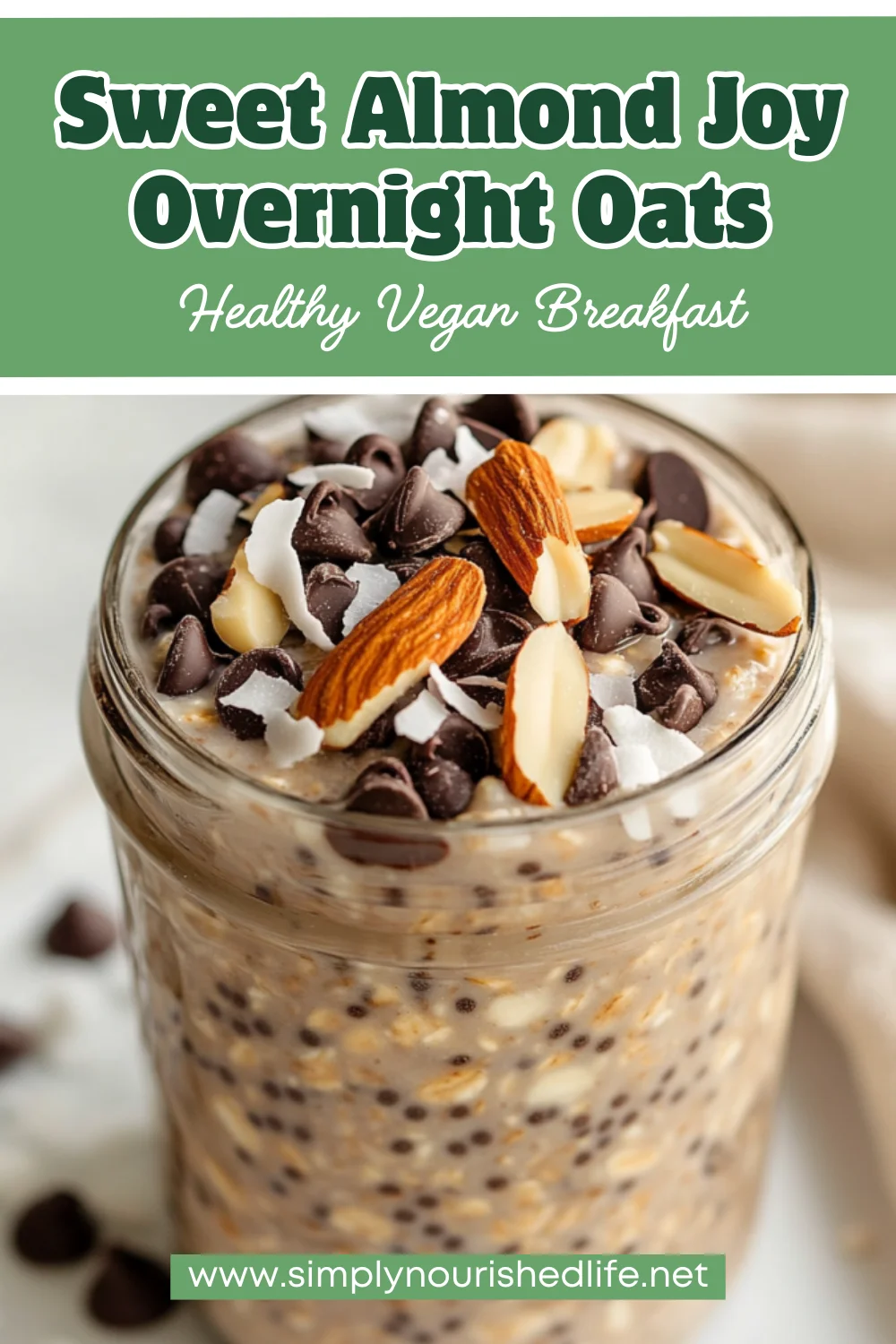 Almond Joy Overnight Oats: A Healthy, Indulgent Breakfast Recipe 1 Almond Joy Overnight Oats