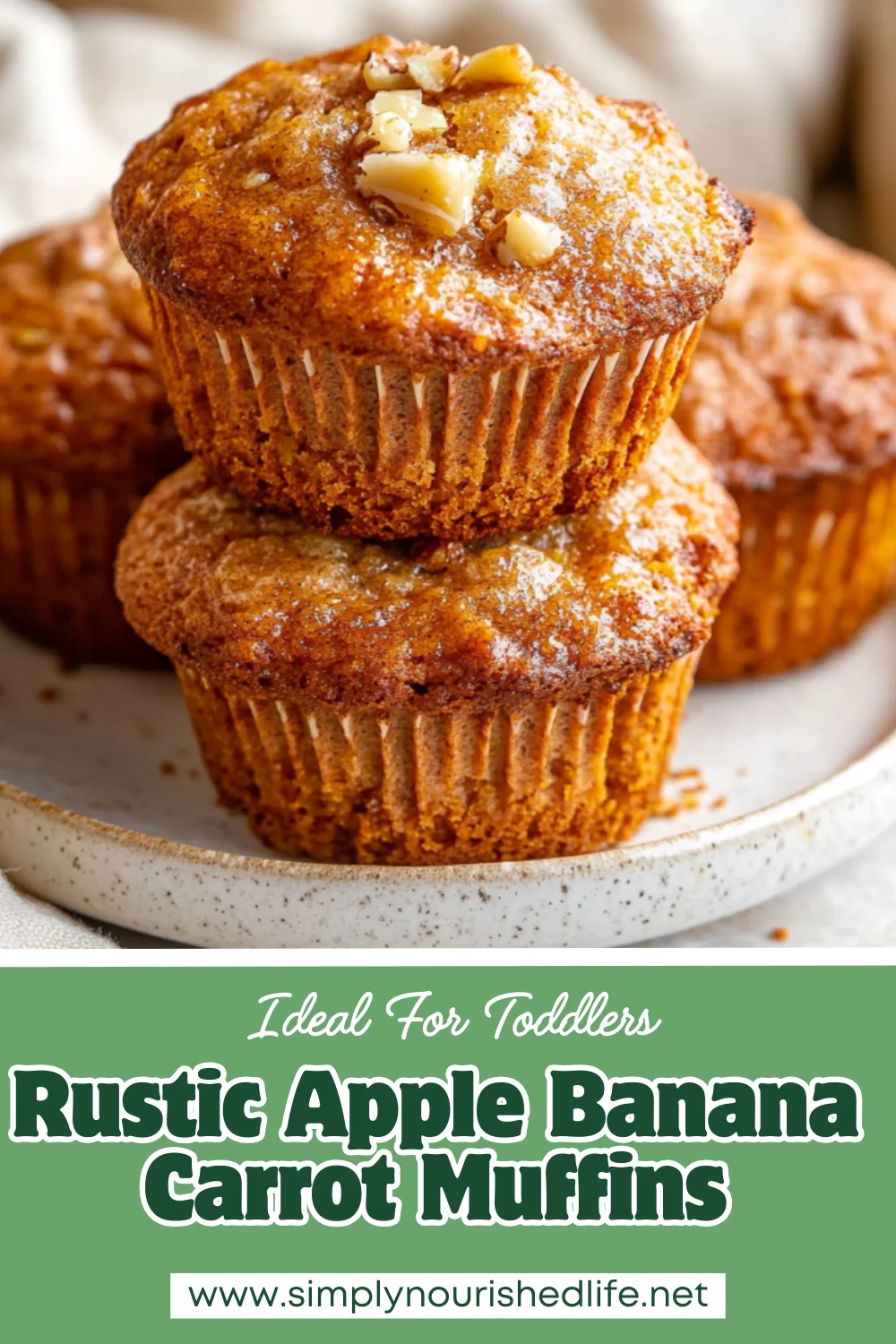 Apple Banana Carrot Muffins
