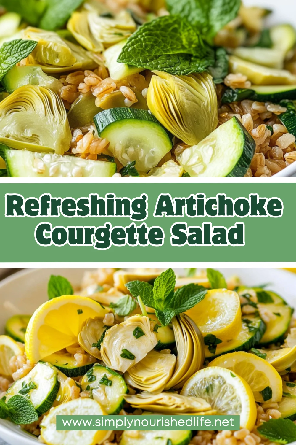 Artichoke Courgette Salad