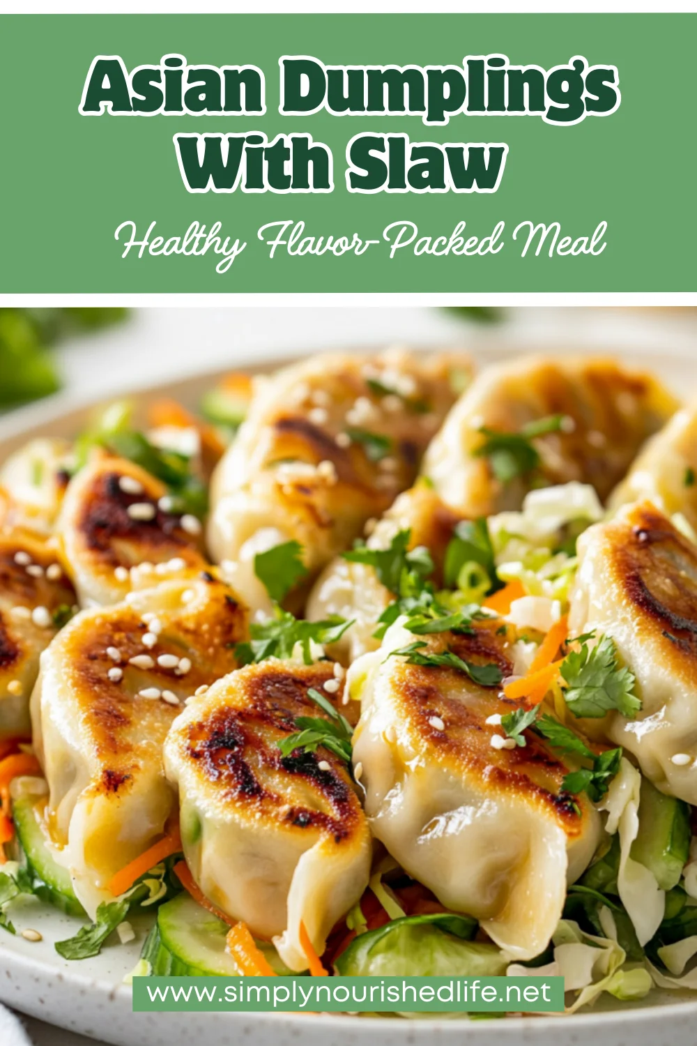 Asian Dumplings With Slaw: A Healthy Flavor-Packed Meal 1 Asian Dumplings With Slaw