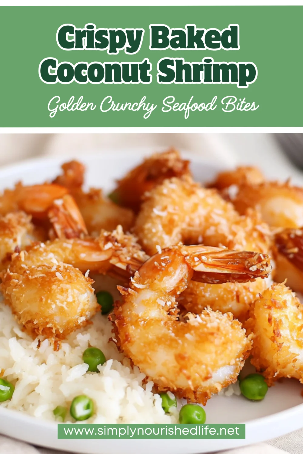 Baked Coconut Shrimp With Honey Butter Sauce And Jasmine Rice 1 Baked Coconut Shrimp