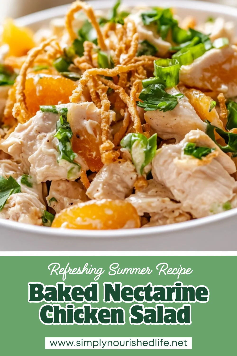 Baked Nectarine Chicken Salad
