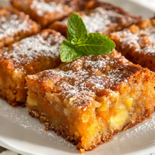 Banana Carrot Slice – A Healthy, Delicious Treat For Everyone 2 Delicious Banana Carrot Slice On A White Plate, Garnished With Mint And Powdered Sugar, Showcasing Its Moist Texture.