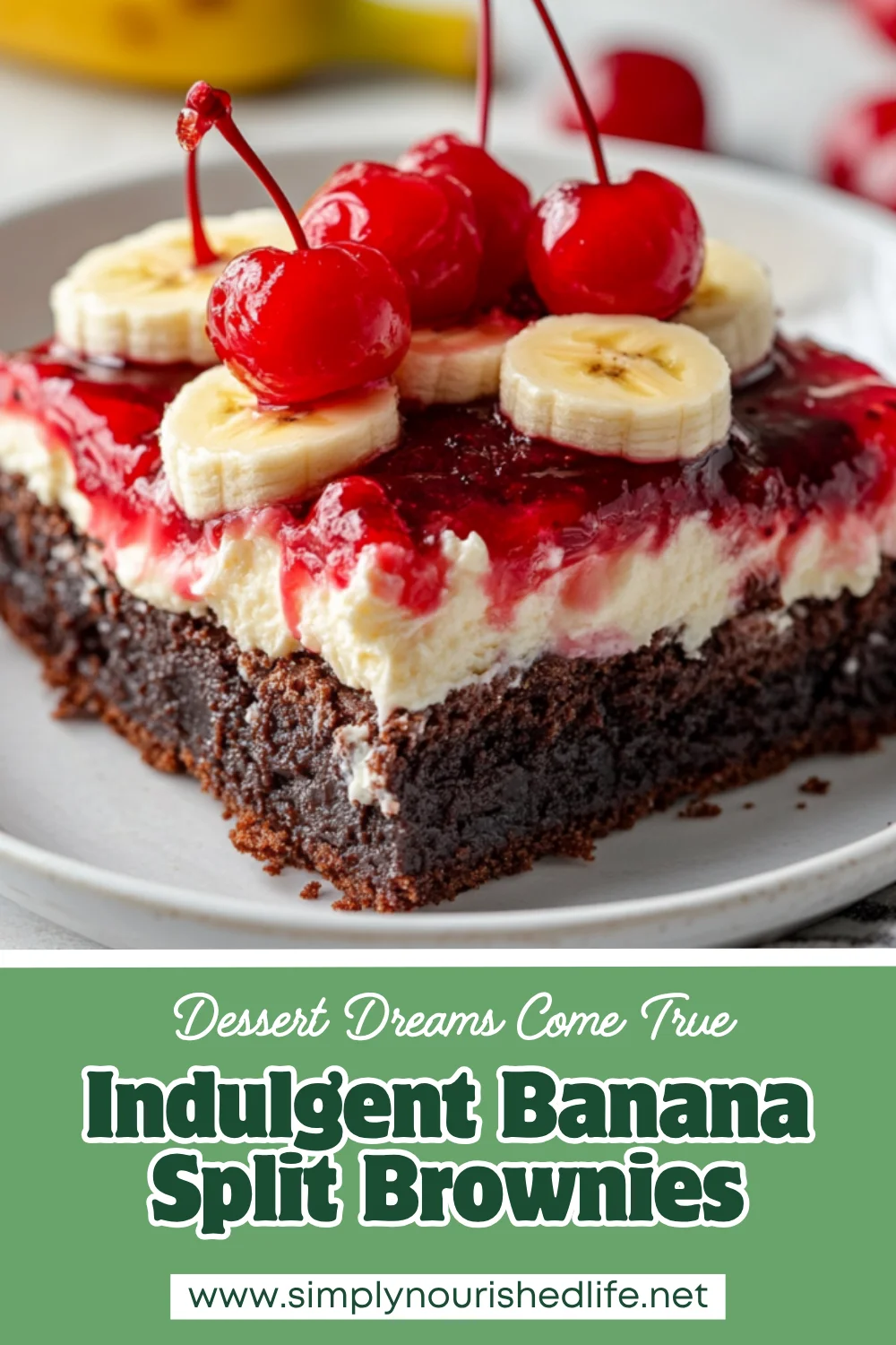 Banana Split Brownies