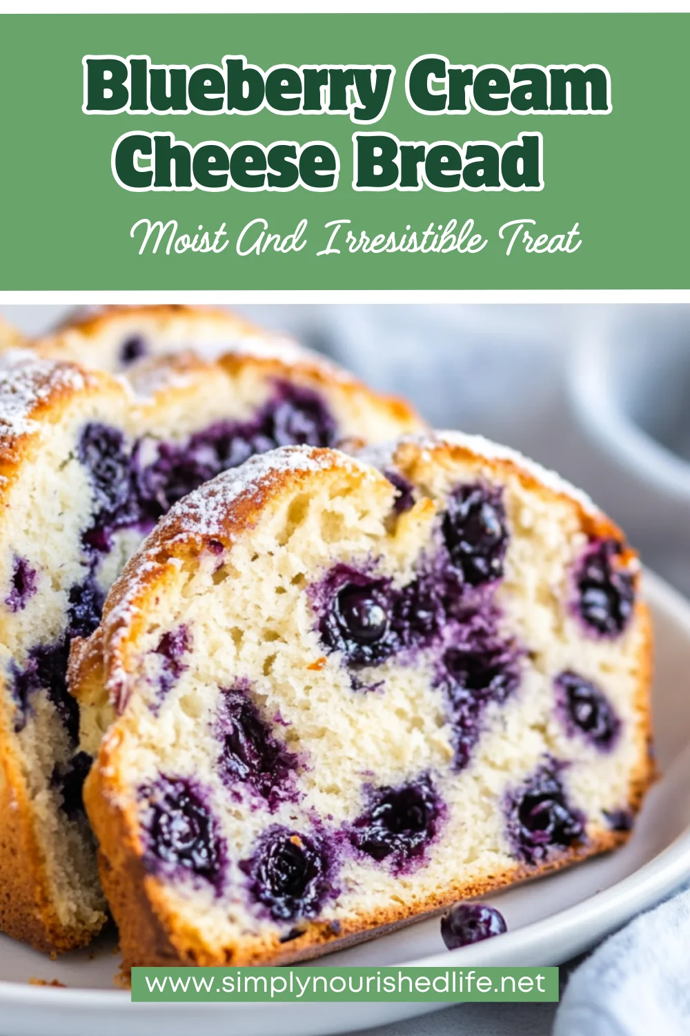 Blueberry Cream Cheese Bread
