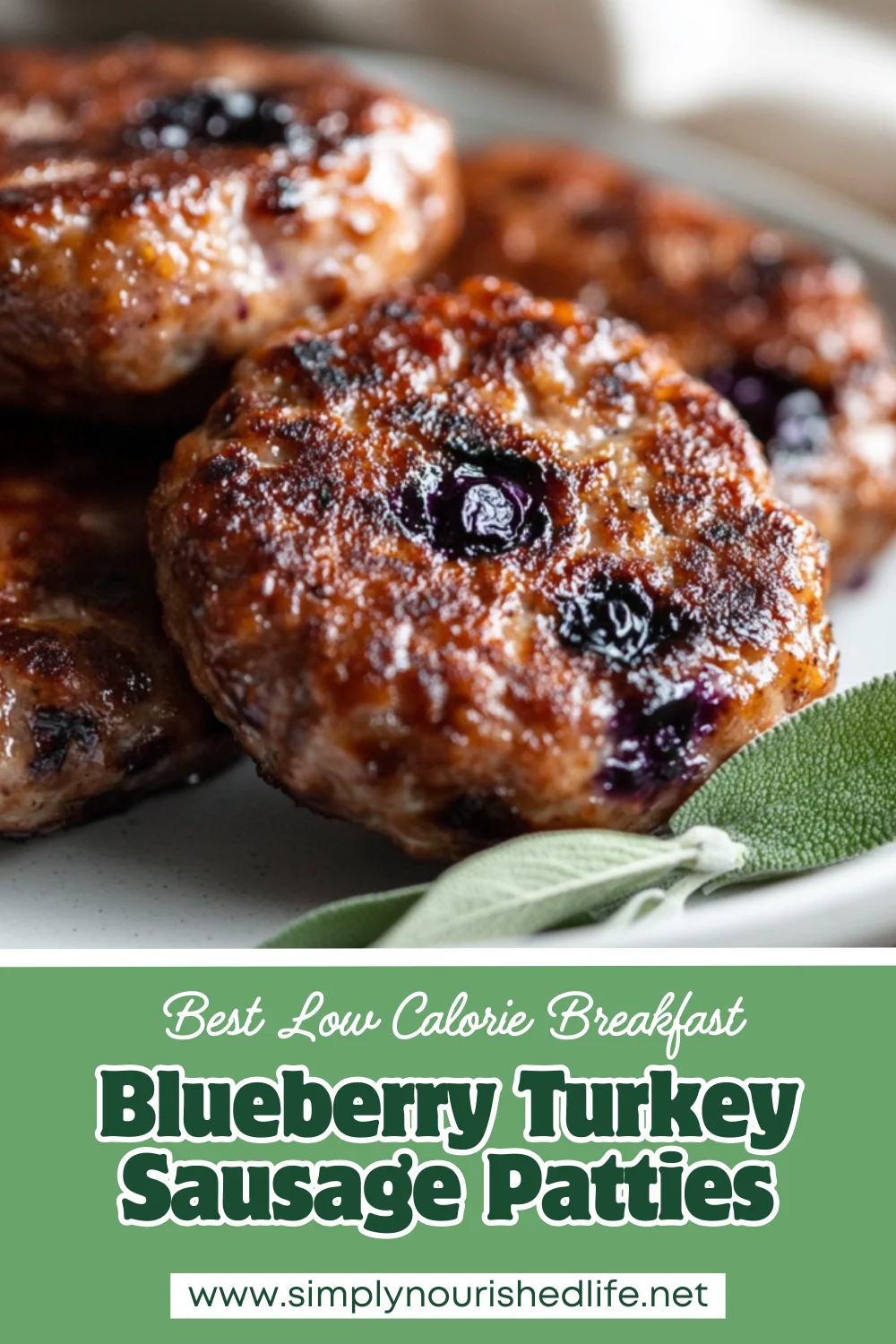Blueberry Turkey Sausage Patties