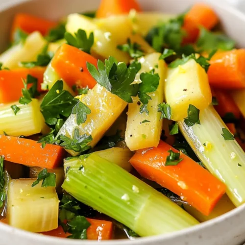 Braised Leeks With Olive Oil - A Healthy Turkish Favorite 2 Plate Of Braised Leeks With Olive Oil And Carrots Garnished With Parsley And Lemon Zest On A White Bowl