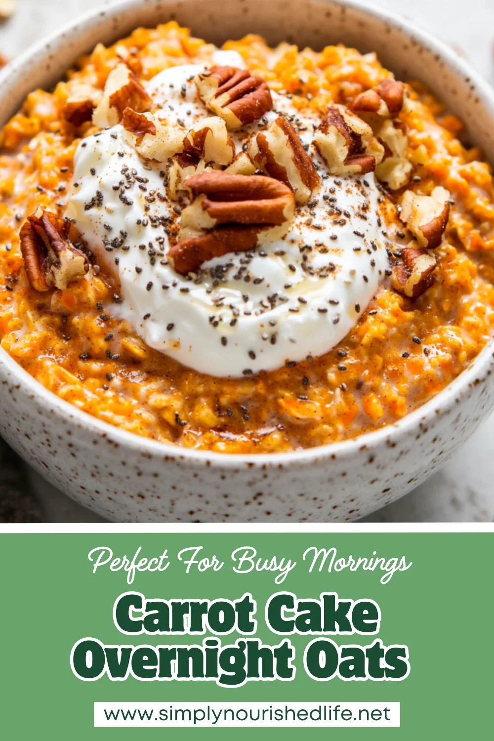 Delicious And Healthy Carrot Cake Overnight Oats For Busy Mornings 1 Carrot Cake Overnight Oats