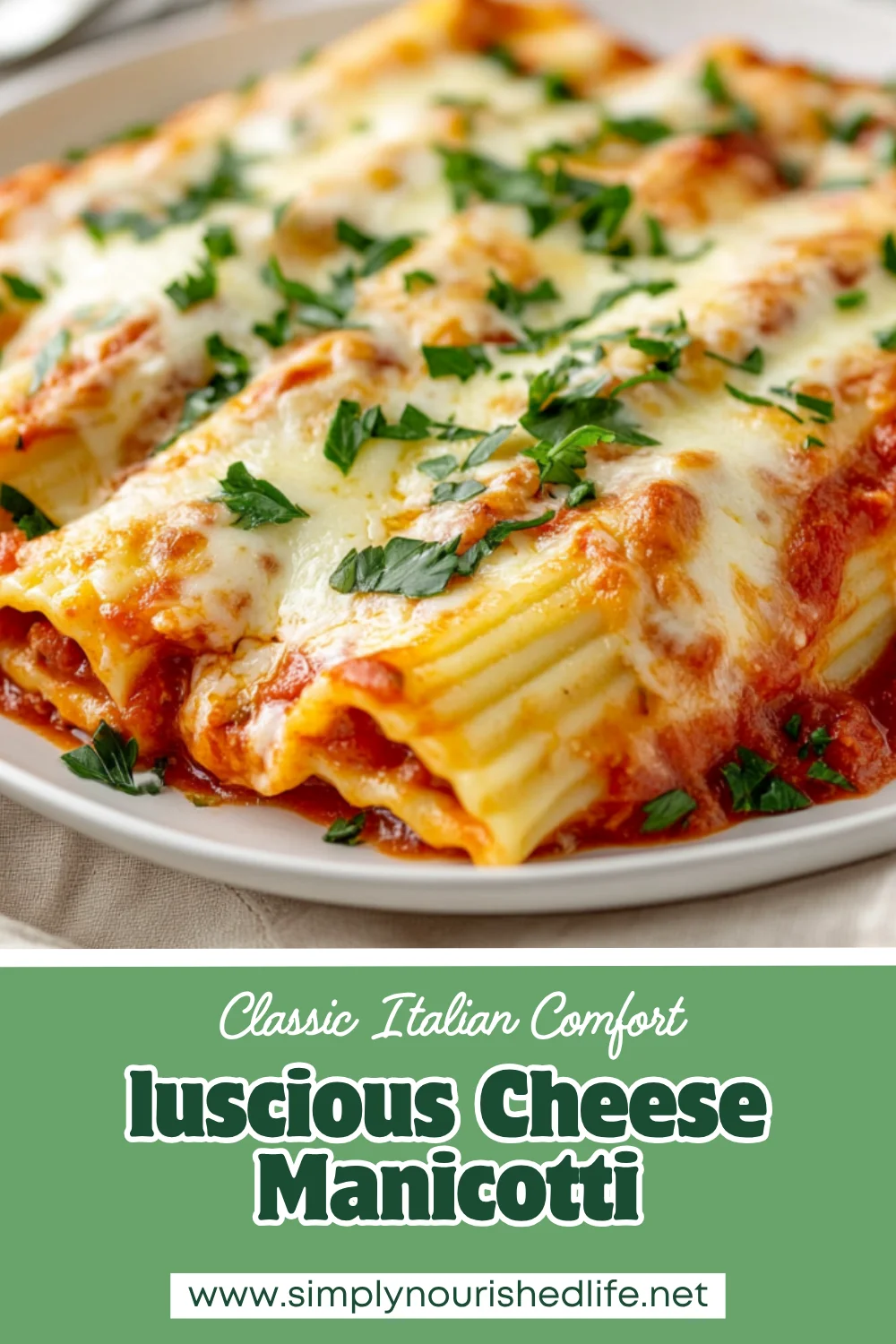 Cheese Manicotti