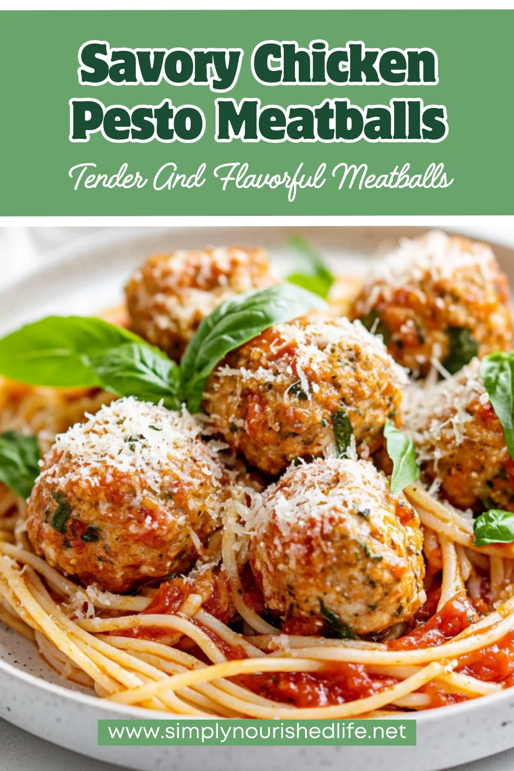 Chicken Pesto Meatballs