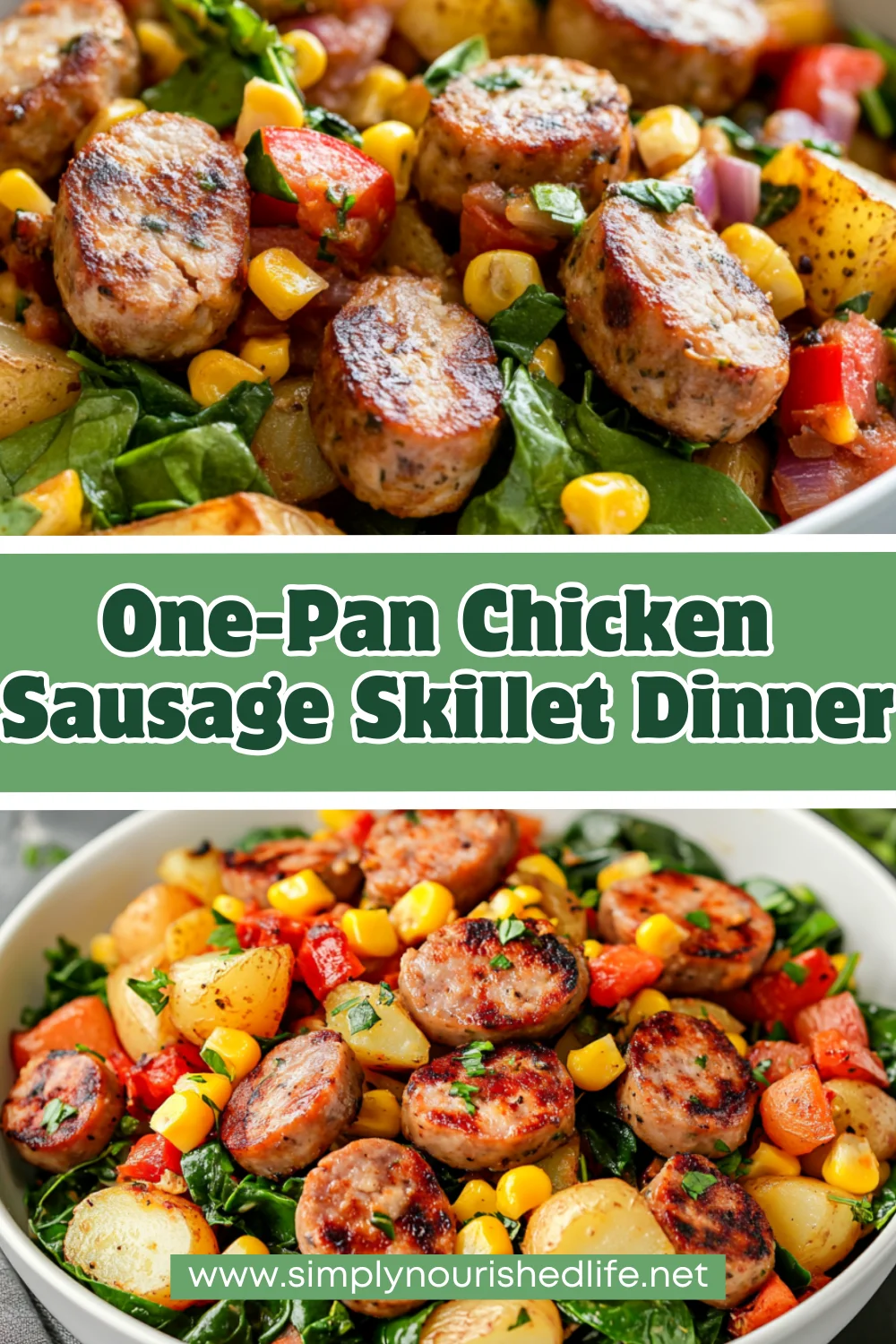Healthy And Easy Chicken Sausage Skillet Dinner Recipe 1 Chicken Sausage Skillet Dinner