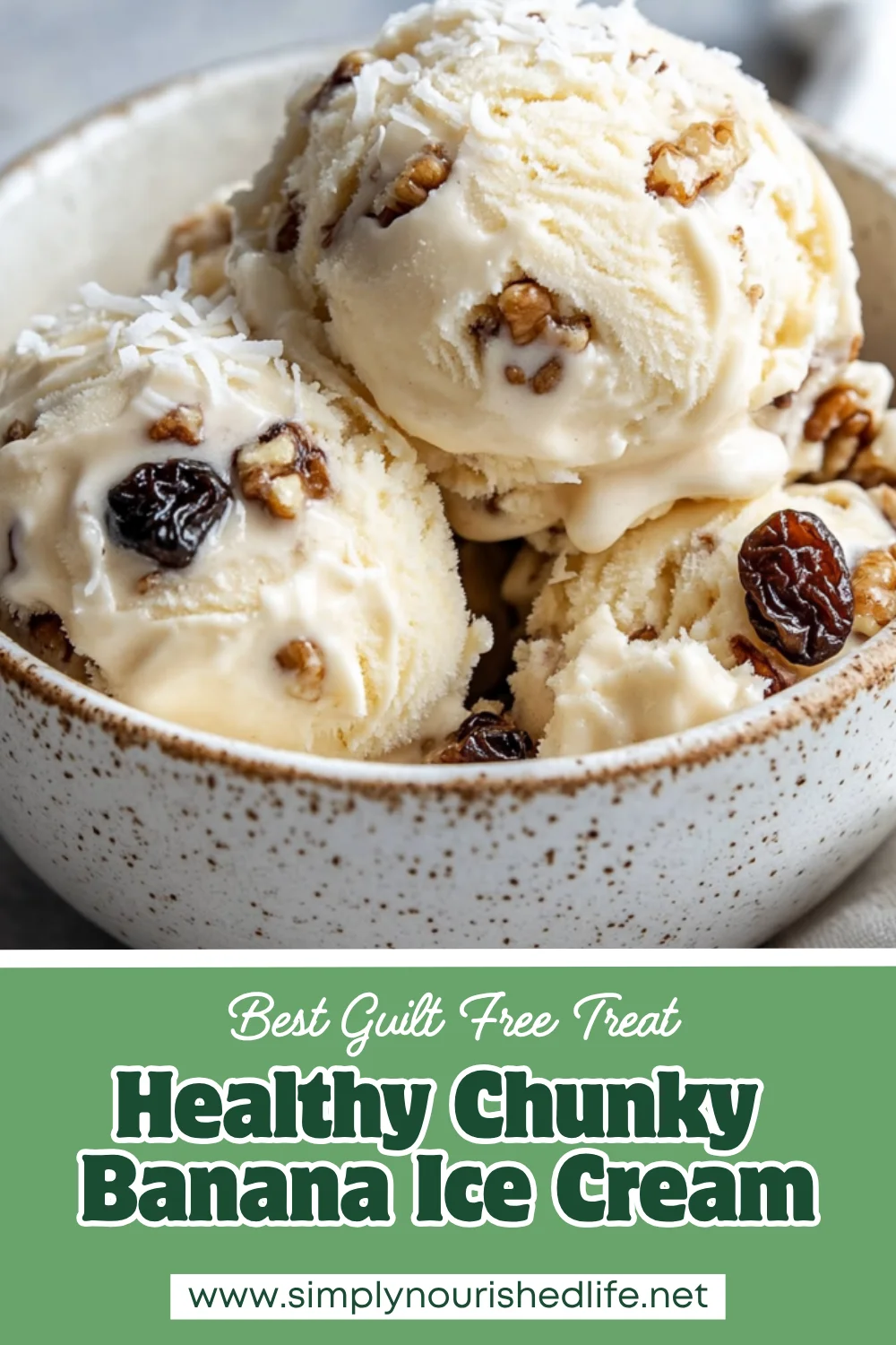 Chunky Banana Ice Cream - A Healthy, No-Churn Frozen Treat 1 Chunky Banana Ice Cream