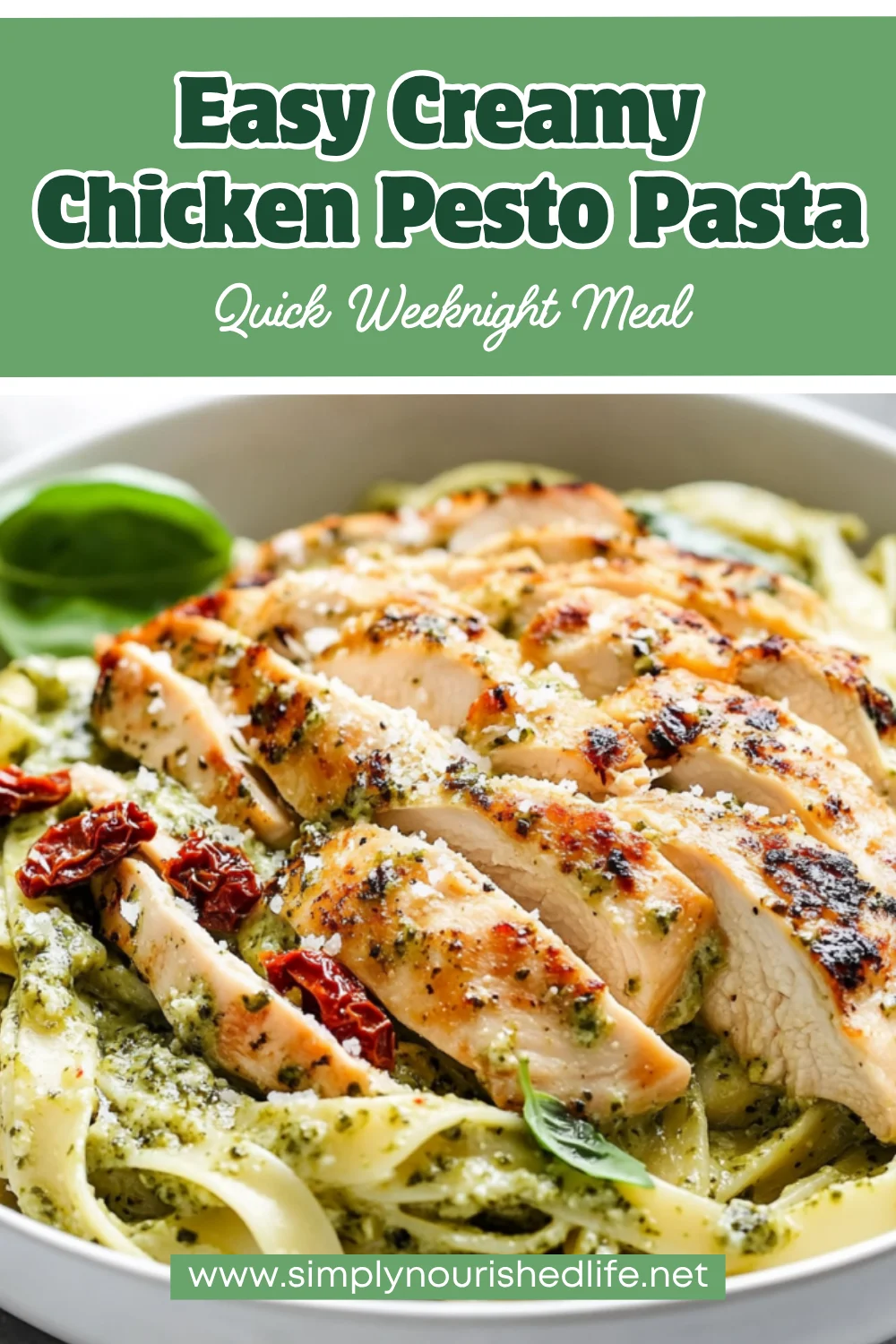 Creamy Chicken Pesto Pasta With Spinach – Easy, Delicious Dinner 1 Creamy Chicken Pesto Pasta